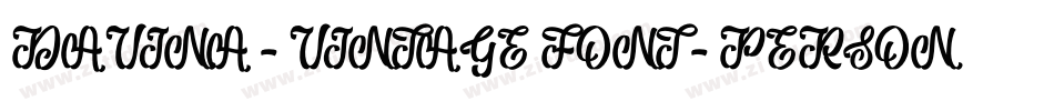 DAVINA - VINTAGE FONT - PERSONAL USE字体转换